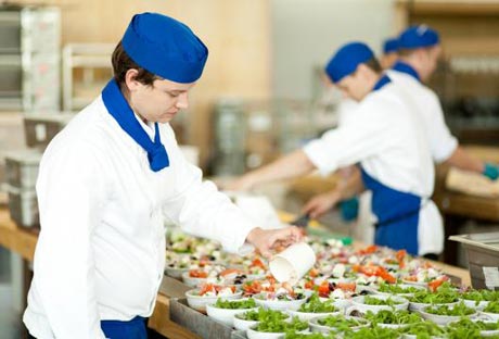 Chefs prepare food in front of you