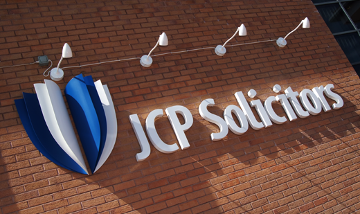 JCP Solicitors 3D Signage