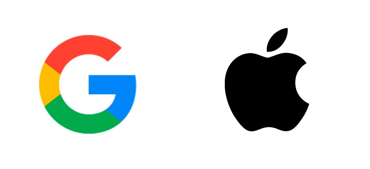 Apple and Google Logo's