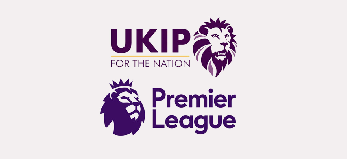 UKIP Logo and Premiere League Logo