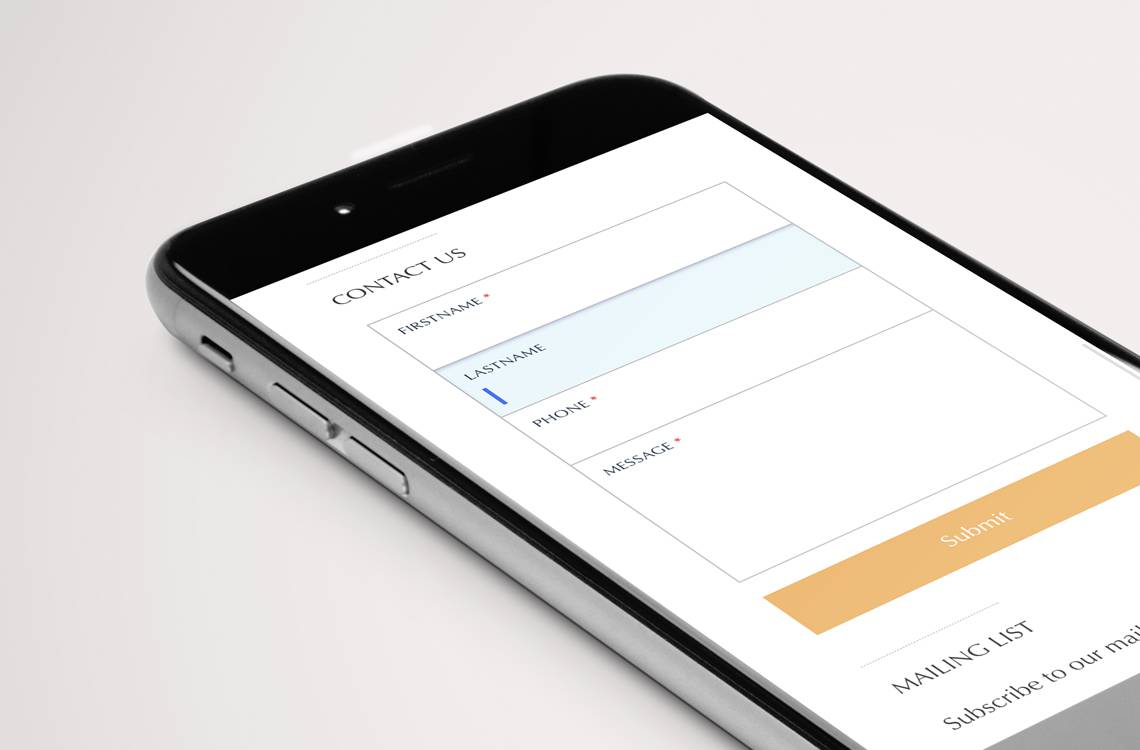 Estate Capital website on device