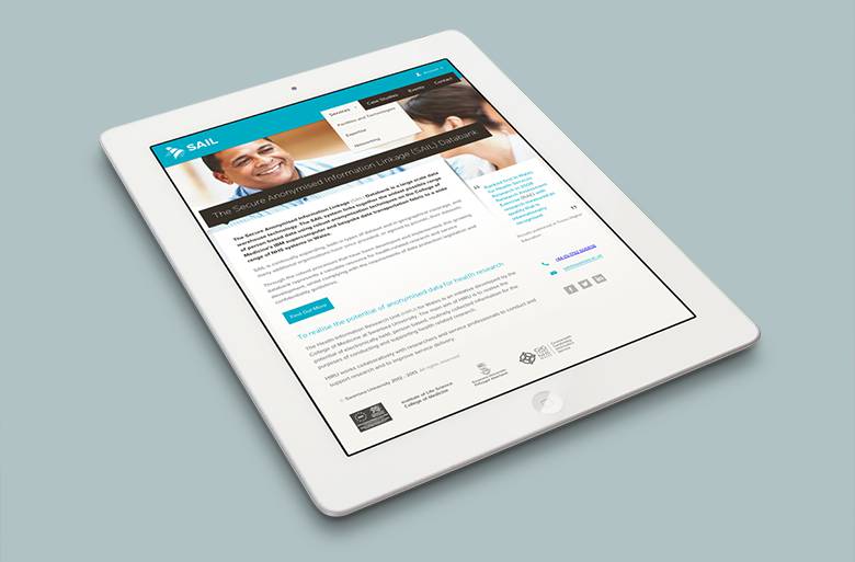 SAIL website on tablet device