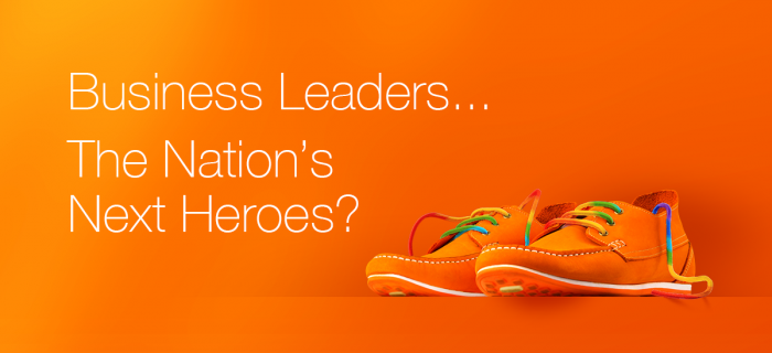 Business Leader Hero Shoes with Rainbow Laces