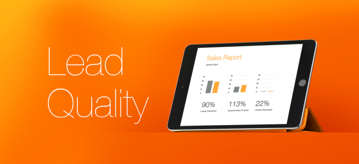 iPad showing a dashboard that reports quantity and quality.