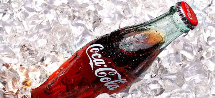 Coca Cola Bottle on Ice