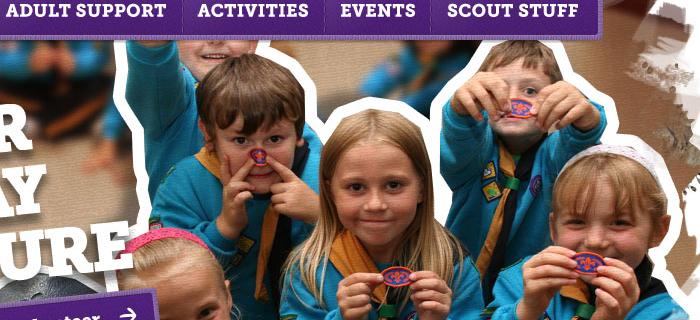 ScoutsWales website design